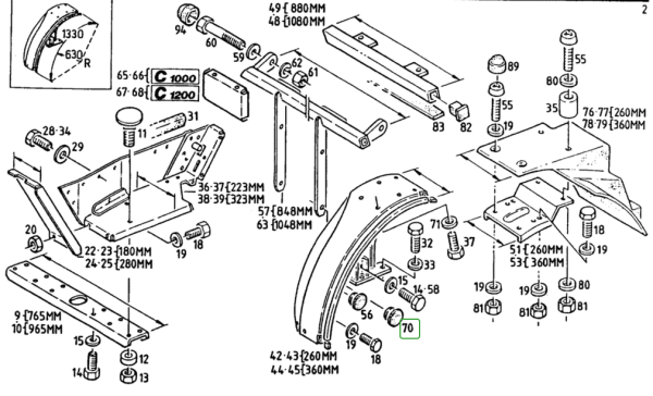 Deckel f. Armaturentafel / Kotflügel Deutz 0237 2747